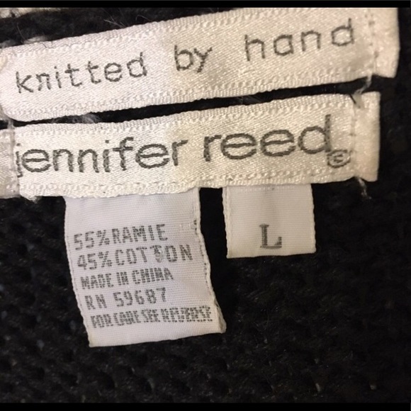 knitted by hand jennifer reed sweater - Picture 3 of 3